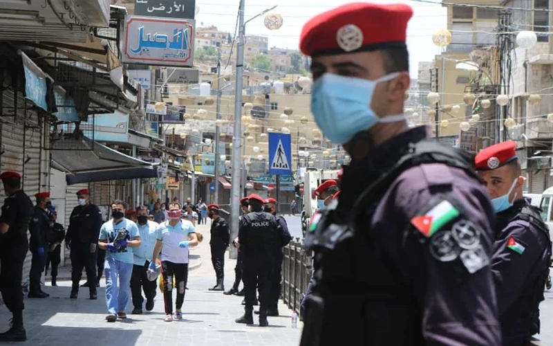 Cảnh sát tuần tra tại thủ đô Amman của Jordan. (Ảnh: Getty Images)