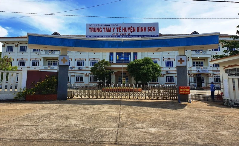 Cơ sở 2, Trung tâm Y tế huyện Bình Sơn (Quảng Ngãi), nơi điều trị bệnh nhân mắc Covid-19.