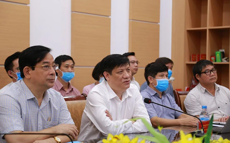  Quyền Bộ trưởng Y tế - GS, TS Nguyễn Thanh Long phát biểu.