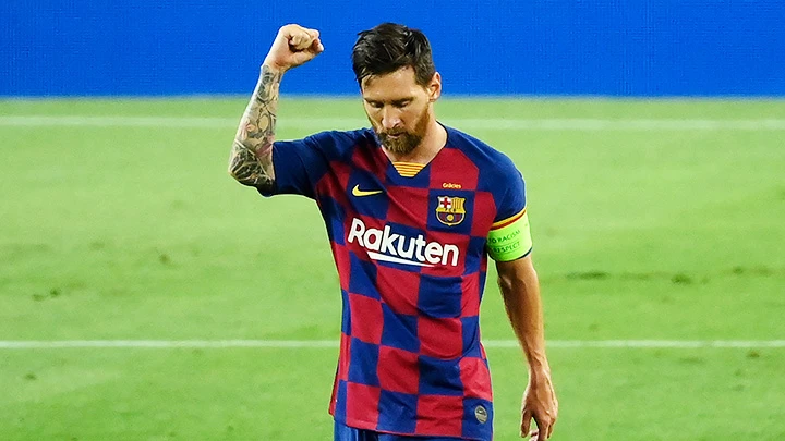 Thành tích của Barca mùa bóng này đều trông chờ vào tài năng của Messi.