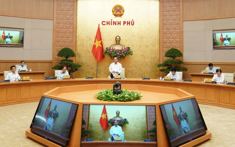 Thủ tướng Nguyễn Xuân Phúc chủ trì cuộc họp Thường trực Chính phủ.