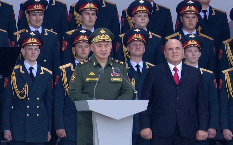 Bộ trưởng Quốc phòng LB Nga, Đại tướng Sergei Shoigu phát biểu tại lễ khai mạc. Ảnh: Báo Quân đội nhân dân.
