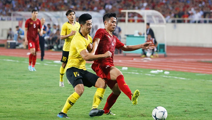 Bóng đá Việt Nam đang tập trung cho mục tiêu Vòng loại World Cup 2022 khu vực châu Á. Ảnh: LÊ MINH