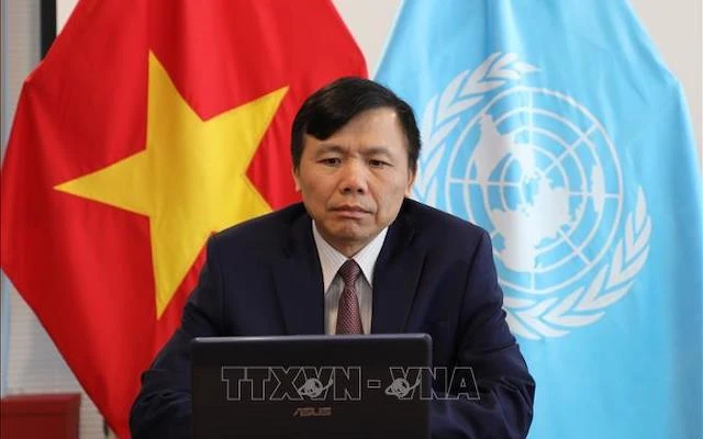 Đại sứ Đặng Đình Quý, Trưởng Phái đoàn thường trực Việt Nam tại Liên hợp quốc. (Ảnh: TTXVN)
