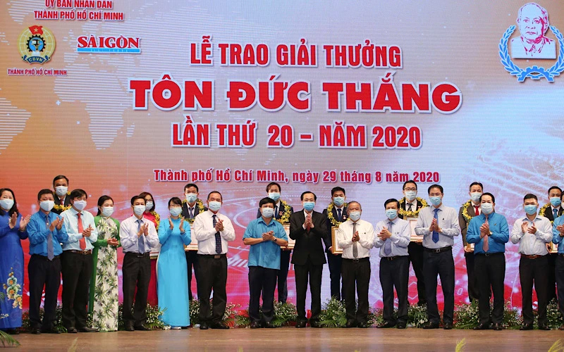 Lễ trao Giải thưởng Tôn Đức Thắng lần thứ 20, sáng 29-8