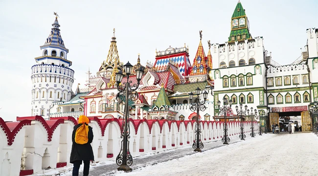 Kremlin ở Izmailovo mang đậm phong cách kiến trúc truyền thống Nga. 