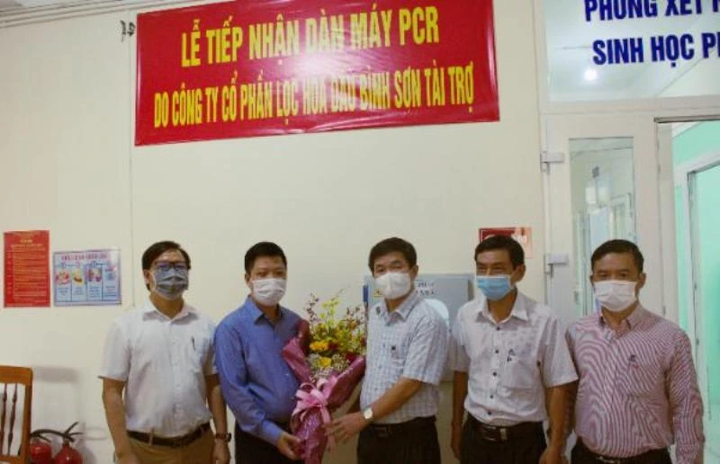 Đại diện lãnh đạo Sở Y tế tỉnh Quảng Ngãi chân thành cảm ơn sự hỗ trợ tích cực của PVN/BSR đối với tỉnh Quảng Ngãi. 