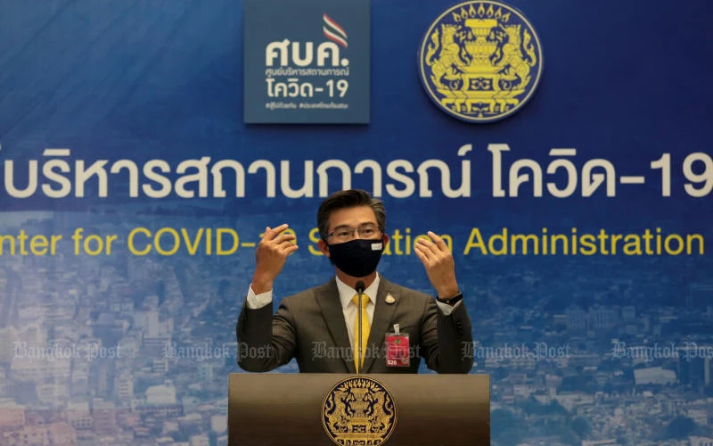 Tiến sĩ Taweesilp Visanuyothin - Phát ngôn viên của Trung tâm Quản lý tình hình Covid-19 Thái Lan. (Ảnh: Bangkok Post)