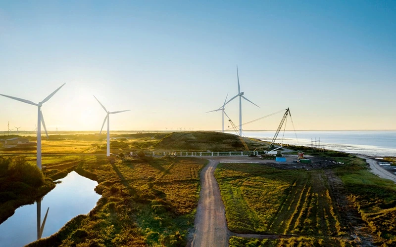 Trung tâm dữ liệu mới của Apple đang vận hành 100% bằng năng lượng tái tạo tại Viborg, Đan Mạch.