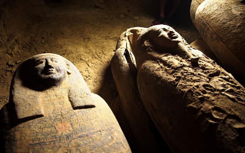 Archaeologists believe these are the oldest mummified coffins in the world (Image: CNN)