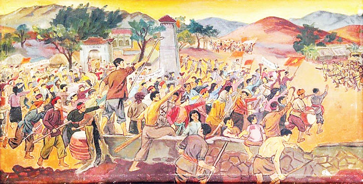 Xô Viết Nghệ Tĩnh (1957), tranh của họa sĩ Nguyễn Đức Nùng.