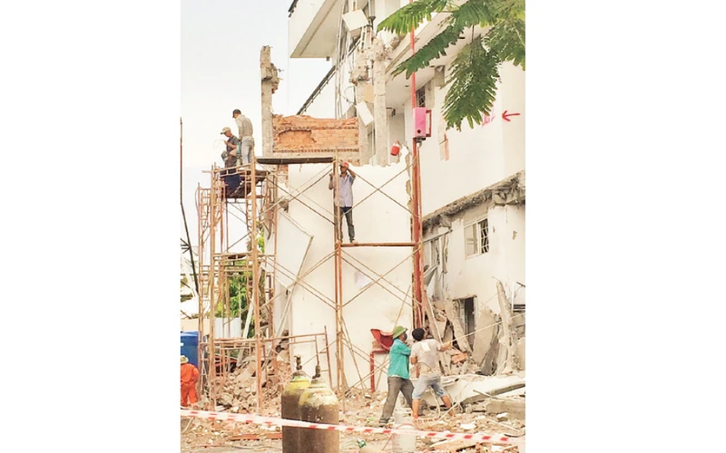 Công trình vi phạm trật tự xây dựng tại đường số 36, phường Linh Đông, quận Thủ Đức đã được phá dỡ, hoàn trả hiện trạng.