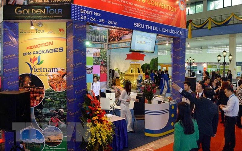 Hội chợ du lịch quốc tế Hà Nội 2019 (Ảnh: TTXVN)