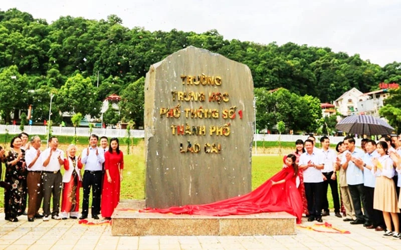 Lễ khánh thành cụm liên trường hiện đại, chất lượng cao tại TP Lào Cai.
