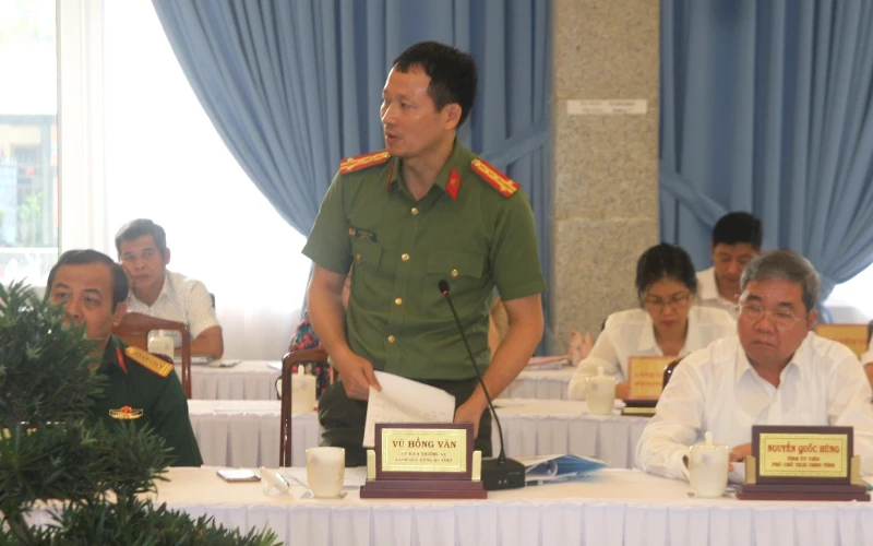 Đại tá Vũ Hồng Văn nói về vụ việc tại Hội nghị Ban Chấp hành Đảng bộ tỉnh Đồng Nai lần thứ 21.
