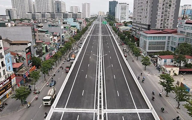 Phương tiện nào được đi trên cầu cạn Mai Dịch - Nam Thăng Long
