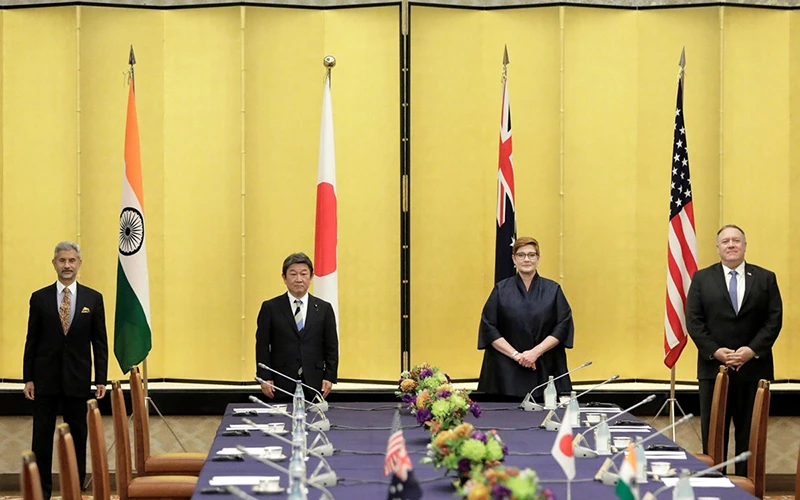 Các Bộ trưởng Ngoại giao nhóm Bộ Tứ Kim cương họp tại Tô-ki-ô (Nhật Bản).