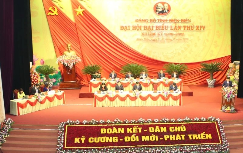 Toàn cảnh Đại hội Đảng bộ tỉnh Điện Biên lần thứ 14.
