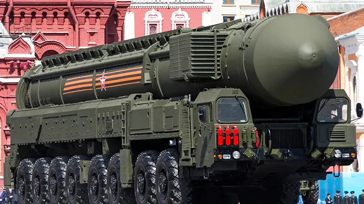 Một loại tên lửa đạn đạo liên lục địa (ICBM) của quân đội Nga. Ảnh: INSIDER