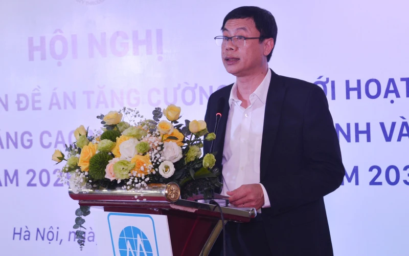 Thứ trưởng Khoa học và Công nghệ Lê Xuân Định phát biểu tại Hội nghị. Ảnh: VGP