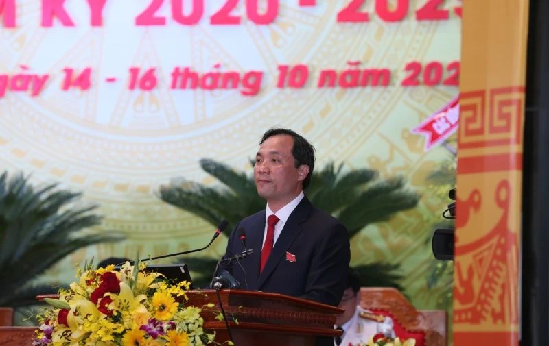 Đồng chí Hoàng Trung Dũng, Bí thư Tỉnh ủy Hà Tĩnh khóa 19, nhiệm kỳ 2020 - 2025.