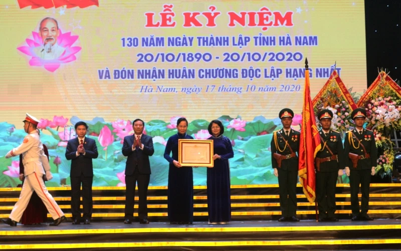 Hà Nam kỷ niệm 130 năm Ngày thành lập tỉnh và đón nhận Huân chương Độc lập hạng nhất