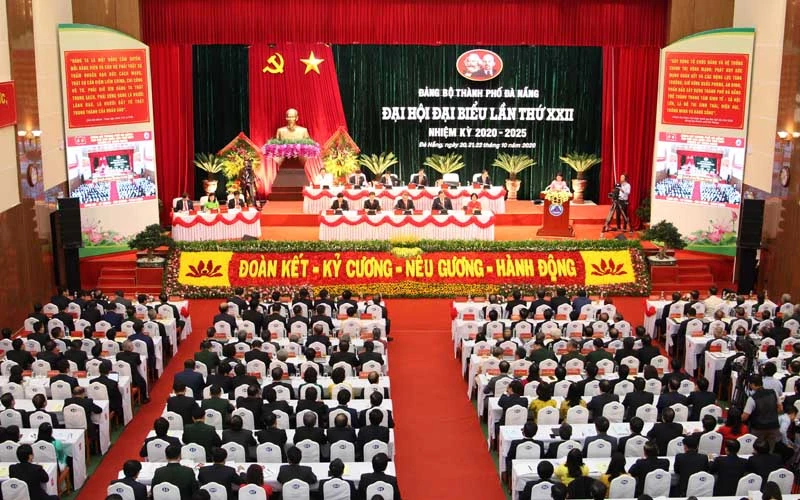 Khai mạc Đại hội Đảng bộ TP Đà Nẵng lần thứ 22, nhiệm kỳ 2020-2025