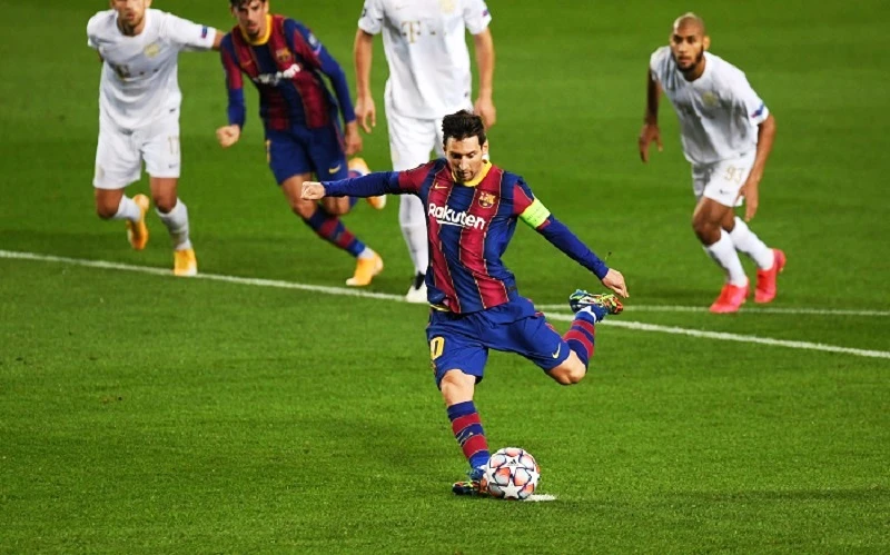 Messi vừa lập một kỳ tích khi ghi bàn trong 16 mùa giải Champions League liên tiếp. (Ảnh: Getty Images)