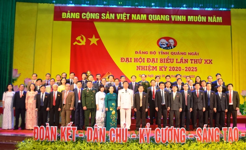 Ban Chấp hành Đảng bộ tỉnh Quảng Ngãi khóa 20.