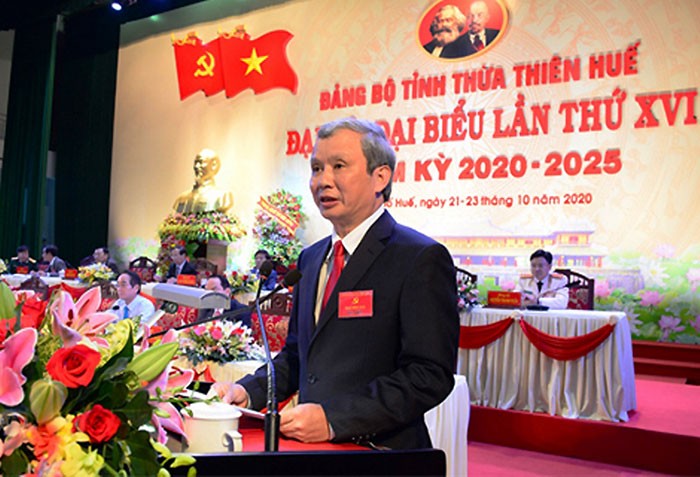 Đồng chí Lê Trường Lưu tái đắc cử Bí thư Tỉnh ủy Thừa Thiên Huế khóa 16, nhiệm kỳ 2020-2025.