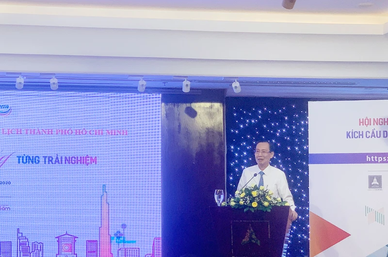 Phó Chủ tịch UBND TP Hồ Chí Minh Lê Thanh Liêm phát biểu tại chương trình kích cầu du lịch.