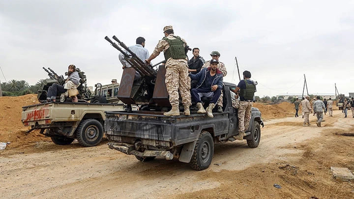 Lực lượng GNA tại Thủ đô Tripoli. Ảnh: AFP