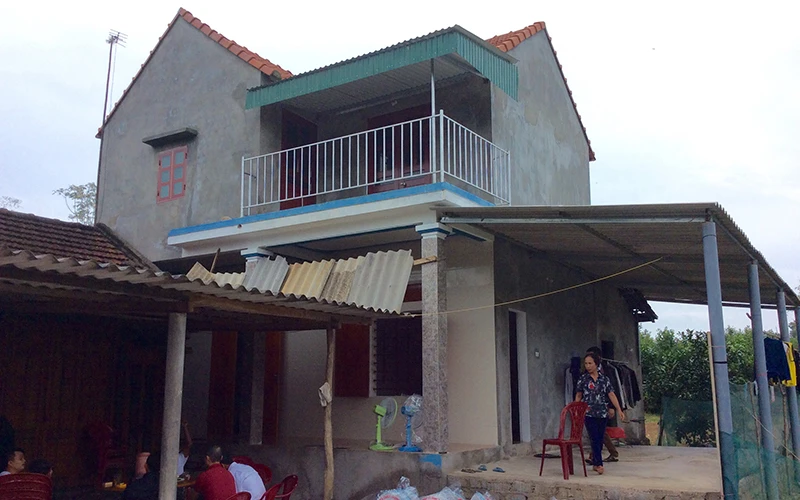 Một căn nhà được Chương trình Nhà chống lũ xây dựng tại tỉnh Hà Tĩnh.