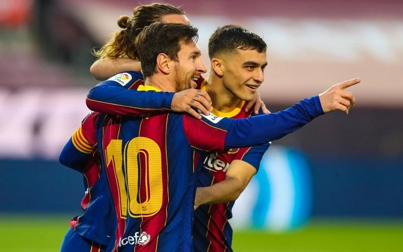 Messi ghi dấu ấn với hai bàn thắng, giúp Barca có chiến thắng đầu tiên sau chuỗi bốn trận toàn hòa và thua ở La Liga. (Ảnh: FC Barcelona)