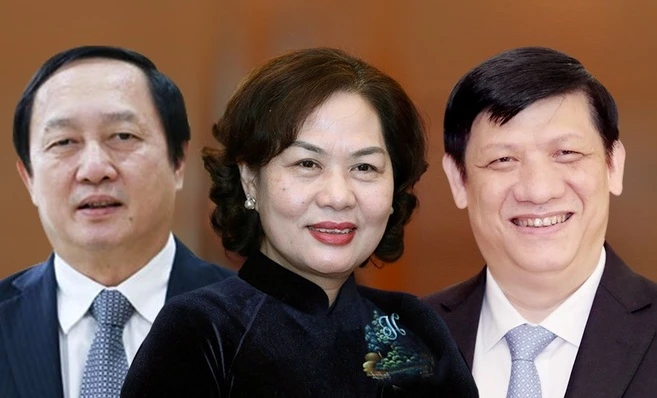 Ba thành viên Chính phủ vừa được Quốc hội phê chuẩn bổ nhiệm (Ảnh: Zing)