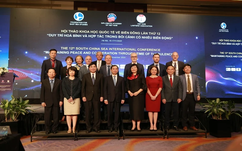 Các đại biểu trong phiên khai mạc Hội thảo, ngày 16-11. (Ảnh: Bộ Ngoại giao Việt Nam)
