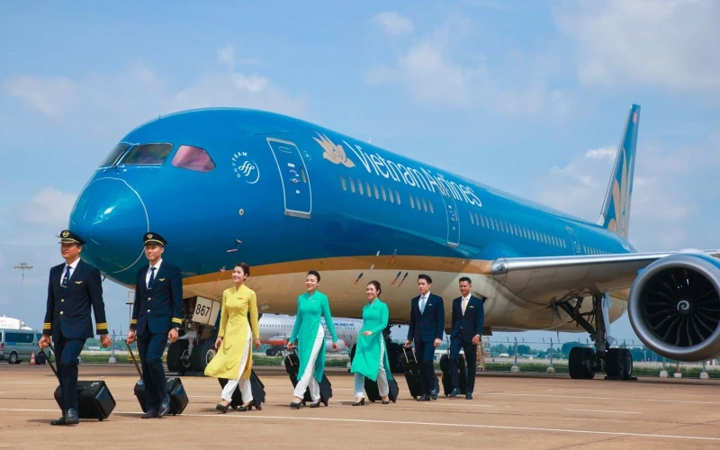 Vietnam Airlines tiếp tục dẫn đầu bảng xếp hạng thương hiệu tốt nhất tại Việt Nam năm 2020. (Ảnh: Vietnam Airlines cung cấp)