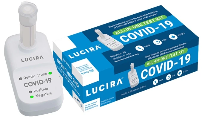 Thiết bị của Lucira cho phép mọi người tự kiểm tra và nhận kết quả Covid-19 tại nhà trong vòng 30 phút. Ảnh: Lucira Health.