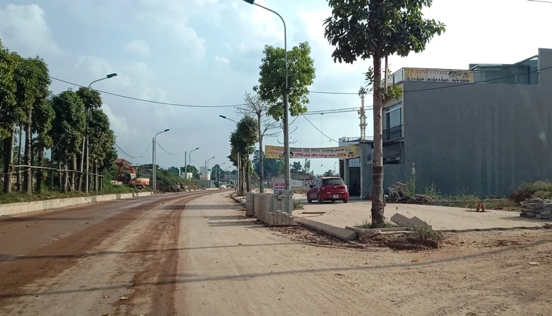 Nhiều ô đất ở khu dân cư số 1 đường Việt Bắc, phường Tân Lập, TP Thái Nguyên được đấu giá và người dân xây dựng nhà ở sinh sống lâu dài.