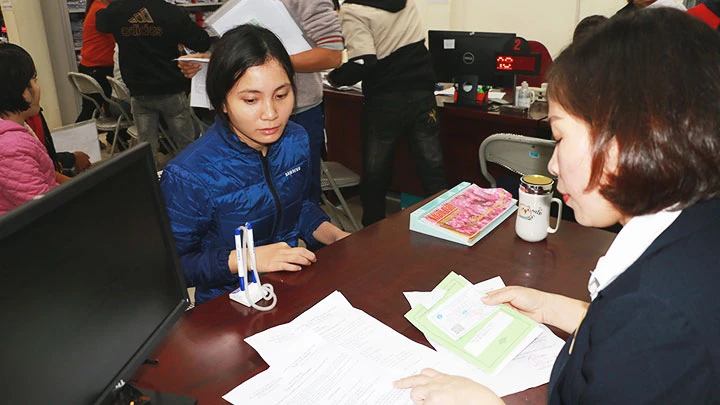 Kiểm tra về quá trình tham gia BHXH của người lao động tại Trung tâm Dịch vụ việc làm tỉnh Nghệ An. 