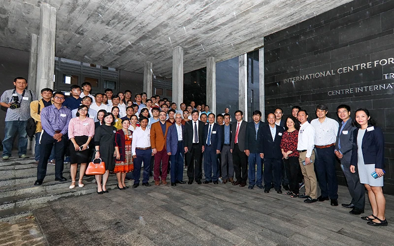 Các đại biểu tham gia Hội thảo khoa học về “Chuyển đổi năng lượng” tại Trung tâm ICISE, thành phố Quy Nhơn, tỉnh Bình Định.