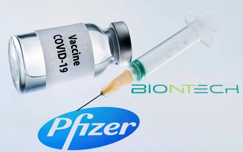 Vaccine phòng Covid-19 do hai hãng dược phẩm Pfizer và BioNTech phối hợp bào chế. (Ảnh: Getty Images)