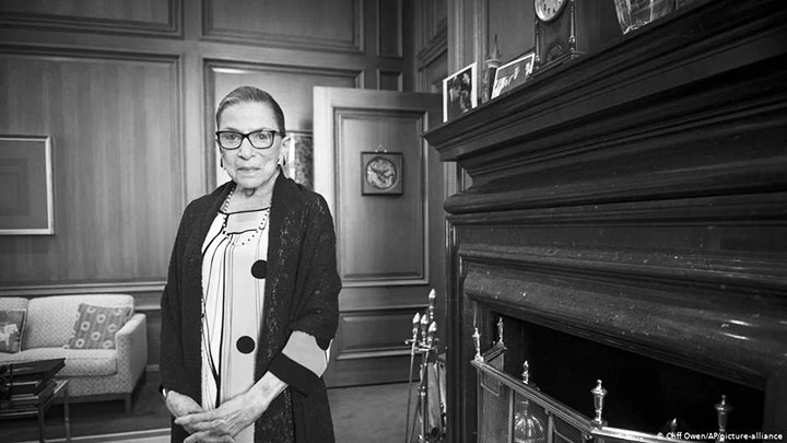 Thẩm phán Tòa án Tối cao Mỹ Ruth Bader Ginsburg. Ảnh: AP