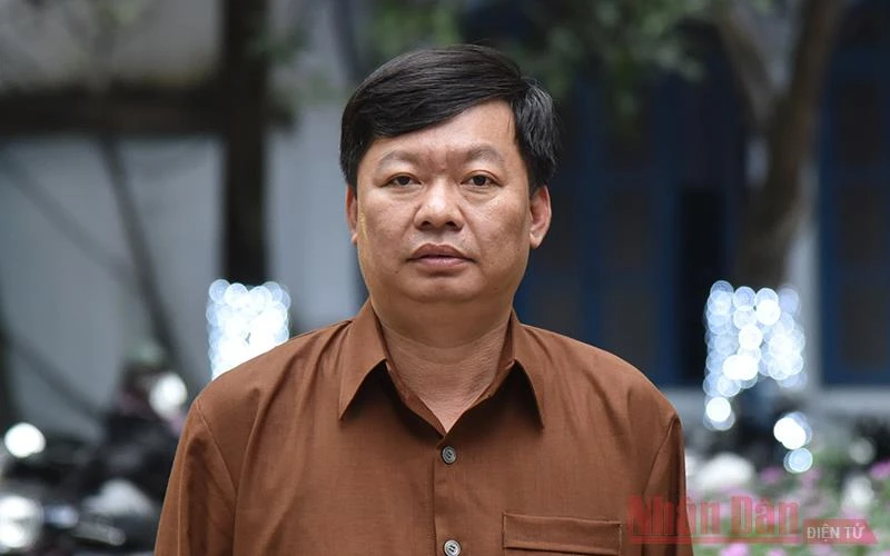 Anh Bùi Văn Đông, Chủ tịch UBND xã Tu Vũ, huyện Thanh Thủy, tỉnh Phú Thọ. Ảnh: TRẦN HẢI
