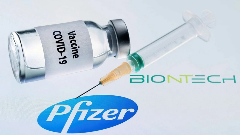 Vaccine Covid-19 của Pfizer và đối tác BioNTech. Ảnh: Getty Images.
