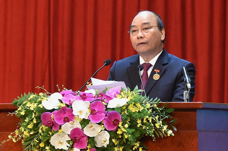 Thủ tướng Nguyễn Xuân Phúc phát động phong trào thi đua yêu nước giai đoạn 2021-2025 tại Đại hội.