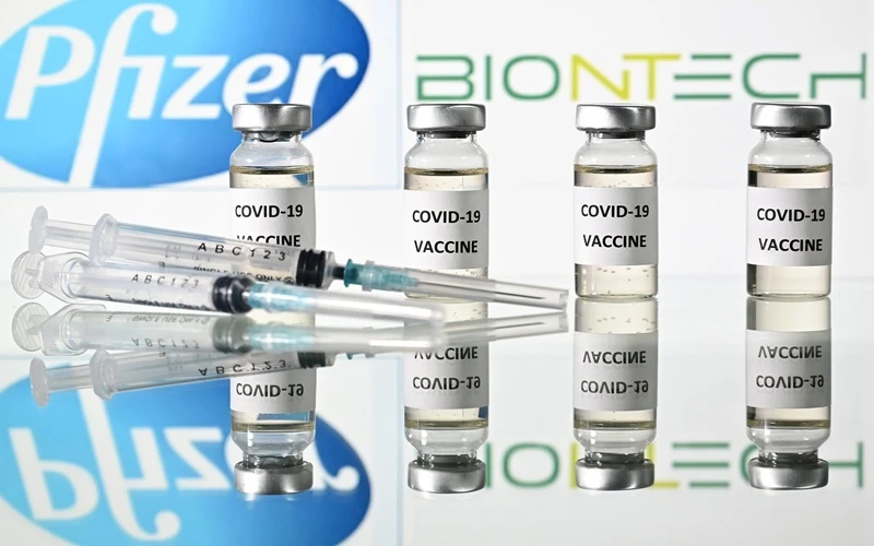 Lô vaccine đầu tiên của Pfizer sẽ bắt đầu được chuyển đi vào 13-12. (Ảnh: AP)
