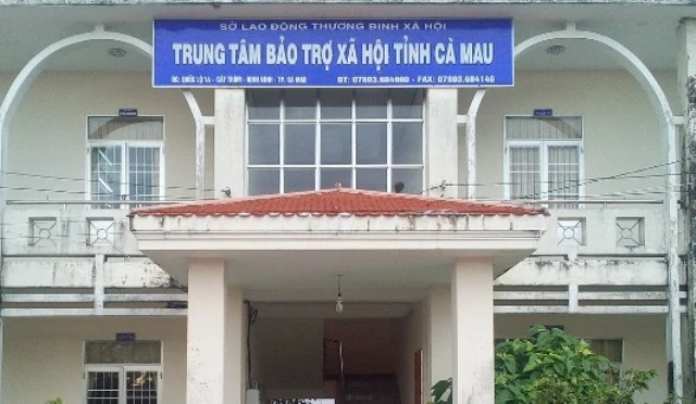 Trung tâm Bảo trợ xã hội Cà Mau. Ảnh: Dân trí.