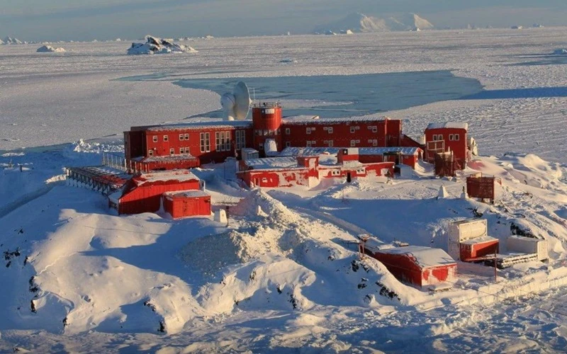 Căn cứ Bernardo O’Higgins Riquelme của Chile tại Nam Cực. (Ảnh: Reuters)