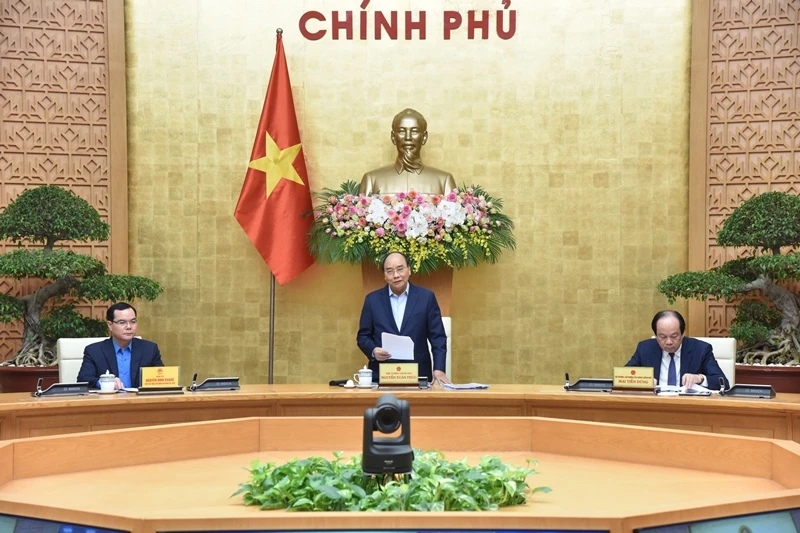 Thủ tướng Nguyễn Xuân Phúc làm việc với Đoàn Chủ tịch Tổng Liên đoàn Lao động Việt Nam